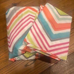 Pottery Barn chevron duvet with 2 standard shams